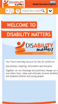 Mobile Screenshot of disabilitymatters.org.uk