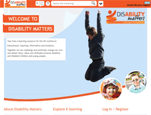 Tablet Screenshot of disabilitymatters.org.uk